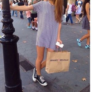 Striped brandy Melville t shirt dress ❤️
